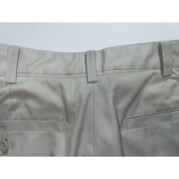 Nike Golf Dri Fit Pants Mens 32x30 Light Beige Bone Stretch Flat Front Logo READ - Picture 13 of 16